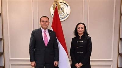 وزيرة التضامن تستقبل سفير دولة قطر بالقاهرة ويبحثان  تعزيز سبل التعاون