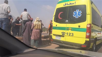 أسفر عن إصابة 6 أشخاص.. حادث تصادم كبير بطريق جمصه بلطيم بالدقهلية 