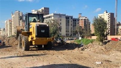 رفع 3200 طن مخلفات هدم من حرم طريق المنصورة دمياط فى الدقهلية