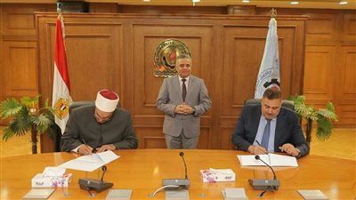 جامعة السويس توقع بروتوكول تعاون مع الأزهر الشريف 