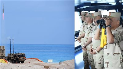 الفريق أول عبد المجيد صقر القائد العام للقوات المسلحة وزير الدفاع والإنتاج الحربى يشهد تنفيذ النشاط التدريبى 