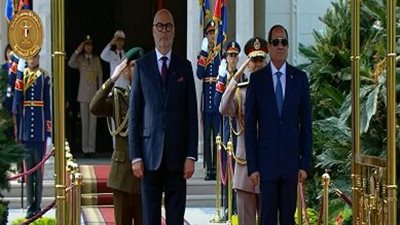 الرئيس السيسى يستقبل نظيره فى إستونيا ألار كاريس بقصر الاتحادية