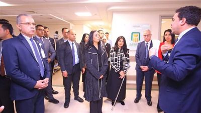 وزيرة التضامن الاجتماعي تتفقد مستشفى حروق أهل مصر 