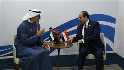 الرئيس السيسي يلتقي ولي عهد أبوظبي على هامش فعاليات قمة مجموعة العشرين