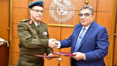 معهد اللغات للقوات المسلحة يوقع عقد إتفاق مع محافظ الدقهلية