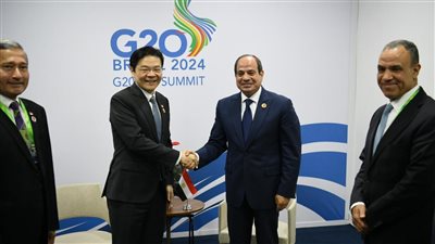 اجتماعات قمة مجموعة العشرين.. السيسي يلتقي مع رئيس وزراء سنغافورة