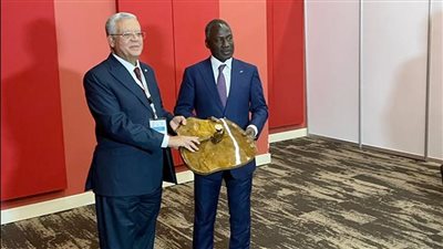 حنفى جبالى يلتقى برئيس الجمعية الوطنية بالكونغو