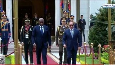 الرئيس السيسي يستقبل نظيره الجابوني.. مباحثات ثنائية هامة