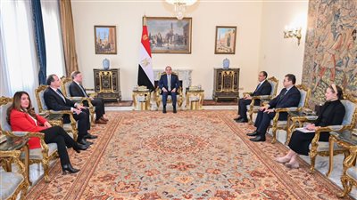الرئيس السيسي يستقبل مستشار الأمن القومي الأمريكي ومنسق الشرق الأوسط وشمال إفريقيا بمجلس الأمن