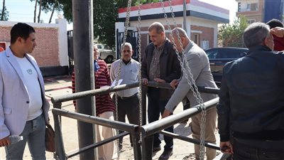 رئيس مياه الفيوم يتفقد محطة رفع صرف صحي 