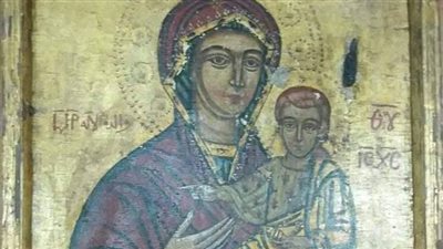 قومي السويس يعرض أيقونة للسيدة العذراء بمناسبة عيد الميلاد لمجيد