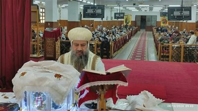 أسقف السويس يترأس قداس التذكار الحادي عشر لنياحة مثلث الرحمات الأنبا أغناطيوس