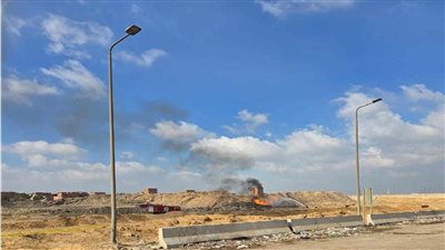 وزير البترول فى موقع حادث كسر خط نقل البوتاجاز مسطرد - الهايكستب بالخانكة