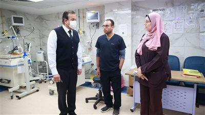وزير الصحة يتفقد مستشفى شبرامنت المركزي ويوجه بسرعة نقل مريض للرعاية المركزة