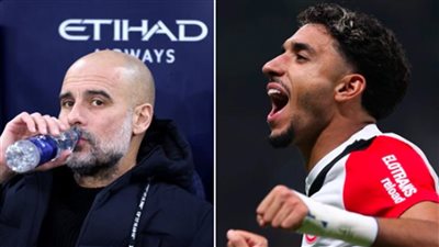 جوارديولا يرد على أنباء تعاقد مانشستر سيتي مع المصري عمر مرموش