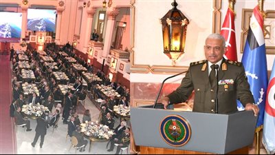 الفريق أول عبد المجيد صقر القائد العام للقوات المسلحة وزير الدفاع والإنتاج الحربى يشهد حفل تخرج دورة التمثيل الدبلوماسى العسكرى المصرى بالخارج