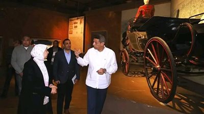 محافظ السويس يتفقد المتحف  القومي بحوض الدرس 