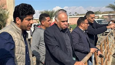 رئيس قطاع الري بوزاره الري في زيارة لمتابعة عملية تطوير حوض المص بالفيوم 