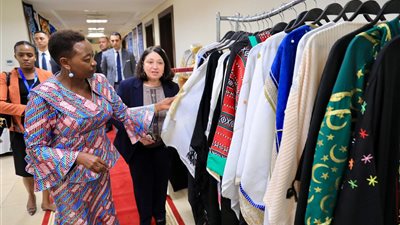 السيدة الأولي لجمهورية كينيا تزور مقر وزارة التضامن الاجتماعي بالعاصمة الإدارية الجديدة