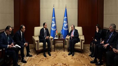 رئيس الوزراء يلتقي سكرتير عام الأمم المتحدة