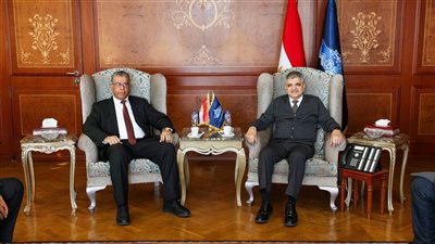 الفريق ربيع يبحث سبل التعاون المشترك مع وفد شركة إعمار ليبيا القابضة و ممثلي عدد من الموانئ الليبية