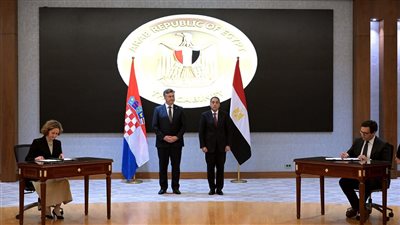 توقيع مذكرة تفاهم بين وزارة الثقافة المصرية ووزارة الثقافة والإعلام بجمهورية كرواتيا للبدء في تنفيذ برنامج ثقافي مشترك