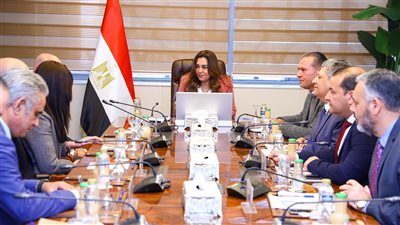 وزيرة التنمية المحلية تبحث مع رئيس شركة أسمنت أسيوط 