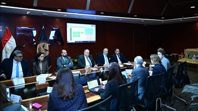 رئيس هيئة الرقابة المالية يعقد اجتماعاً مع البعثة المُشتركة للبنك الدولي ومؤسسة التمويل الدولية لبحث التعاون