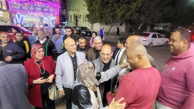 خشانة في شوارع السويس  لتهنئة الأهالي بشهر رمضان المبارك