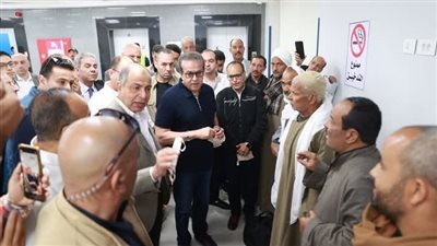 وزير الصحة ومحافظ المنيا يتفقدان مستشفى العدوة المركزي