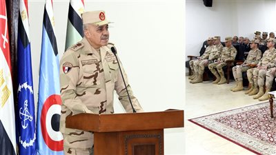 الفريق أحمد خليفة رئيس أركان حرب القوات المسلحة يتفقد الأكاديمية العسكرية للدراسات العليا والإستراتيجية بالقيادة الإستراتيجية  فى العاصمة الإدارية الجديدة