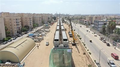 النقل: تقدم أعمال تنفيذ مشروع المرحلة الأولى من مترو الإسكندرية