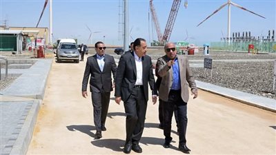 رئيس الوزراء يتفقد مزرعة توليد الكهرباء بقدرة ٦٥٠ ميجاوات