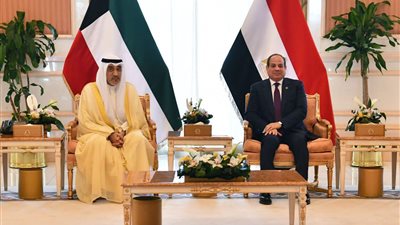 بيان مشترك بين مصر والكويت.. وهذه أبرز الاتفاقات بين الرئيس السيسي والشيخ مشعل