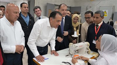 رئيس الوزراء يتفقد أعمال التطوير بمركز التدريب التابع لمصلحة الكفاية الإنتاجية والتدريب المهني