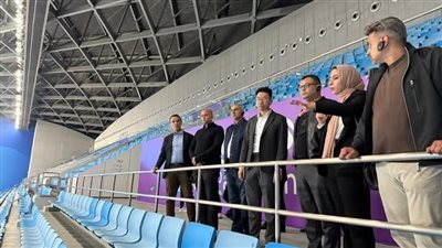  وزير الإسكان يتفقد المدينة الأولمبية بمنطقة الأعمال المركزية بمدينة 