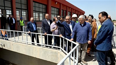 رئيس الوزراء يتفقد محطة مياه المرشحة الملاحية الجديدة بطنطا