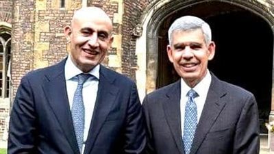 وزير التربية والتعليم يعقد لقاء مع أحد الرموز المصرية الاقتصادية العالمية الدكتور محمد العريان رئيس كلية كوينز بجامعة كامبريدج