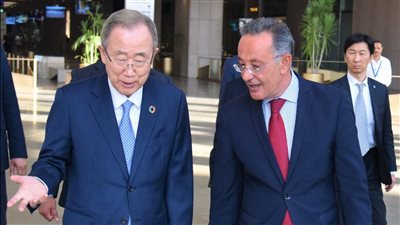 الأمين العام الأسبق لمنظمة الأمم المتحدة يزور المتحف المصري الكبير