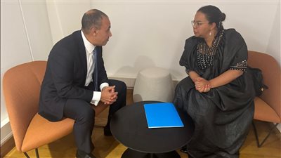 وزير الخارجية والهجرة يلتقى مع وزيرة الخارجية بجمهورية الكونجو الديمقراطية