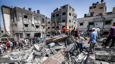 ارتفاع حصيلة الشهداء جراء العدوان الإسرائيلى على غزة لـ55 ألفا و493 فلسطينيا