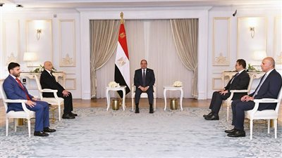الرئيس عبد الفتاح السيسي يستقبل المستشار عقيلة صالح رئيس مجلس النواب الليبي