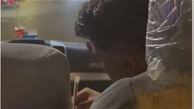 فحص أمني لـ فيديو يظهر لحظة تعاطي شابين الحشيش أمام الركاب بطريق وصلة دهشور بأكتوبر