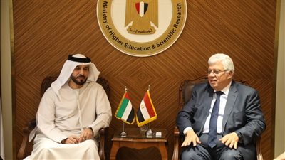 وزير التعليم العالي يبحث سبل تعزيز التعاون مع دولة الإمارات ويتابع الموقف التنفيذي لفرع جامعة الإسكندرية بأبوظبي