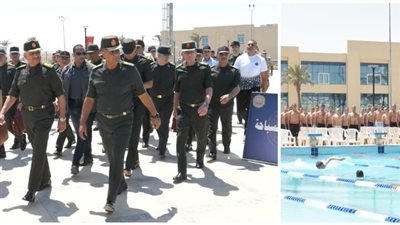 الفريق أول عبد المجيد صقر القائد العام للقوات المسلحة وزير الدفاع والإنتاج الحربى يتفقد إختبارات القبول بالأكاديمية العسكرية المصرية والكليات العسكرية
