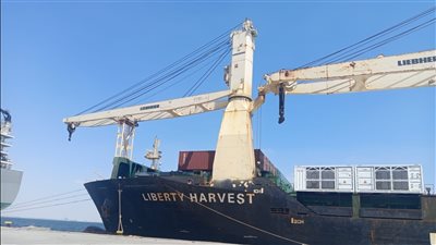 موانئ المنطقة الاقتصادية تستقبل سفن بضائع ومعدات استراتيجية بميناءي السخنة والأدبية