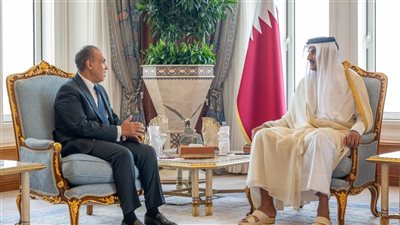 وزير الخارجية ينقل رسالة تضامن ودعم من فخامة الرئيس إلى أخيه سمو الشيخ تميم بن حمد آل ثاني أمير دولة قطر 