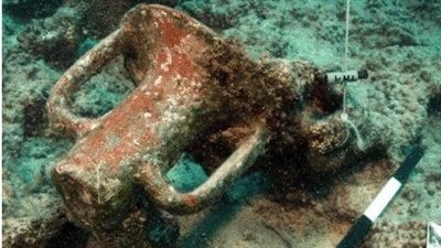 وزارة السياحة والآثار: الكشف عن شواهد أثرية تؤكد وجود ميناء قديم مغمور بالمياه في منطقة معبد تابوزيريس ماجنا 