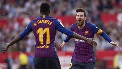 ميسي يوجه رسالة لعثمان ديمبيلي بعد الفوز بالكرة الذهبية 