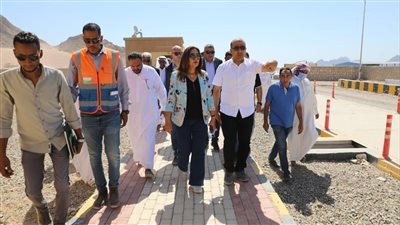 من دهب.. وزيرة التنمية المحلية والقائم بأعمال وزير البيئة تشدد على سرعة تسليم المحافظة المدفن الصحى 